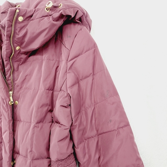 Cole Haan Signature in Burgundy Down Zip Up Winter Coat Z71 - Picture 6 of 11